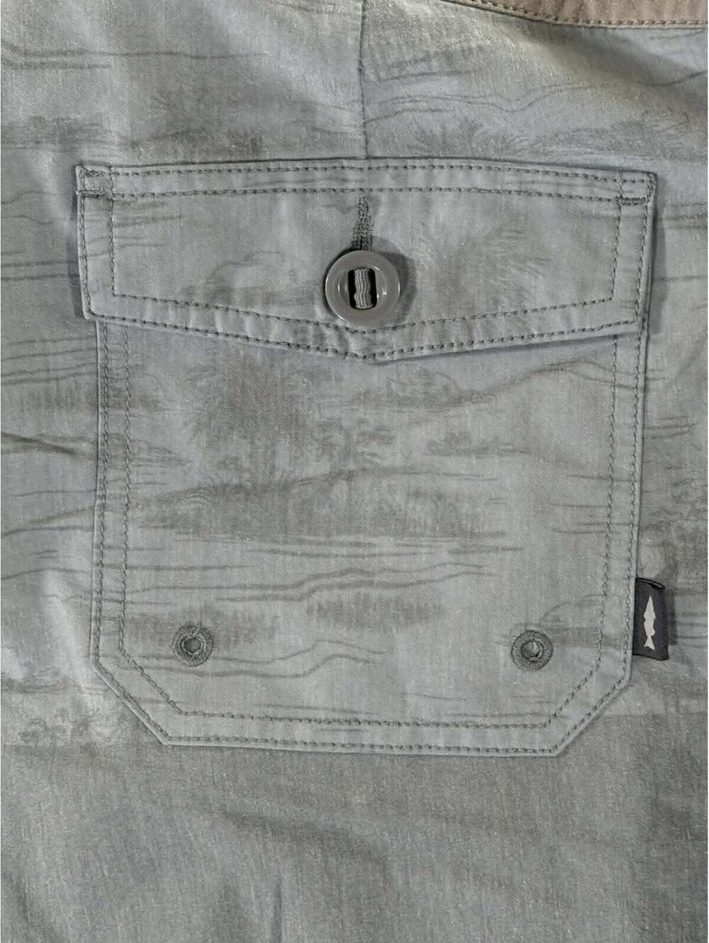 Marsh Wear Men's Size 36 Ride the Tide Light Gray Board Shorts Tropical - Picture 5 of 6